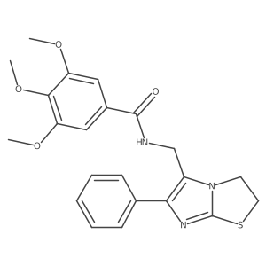 3,4,5-trimethoxy-N-((6-phenyl-2,3-dihydroimidazo[2,1-b]thiazol-5-yl)methyl)benzamide Structure
