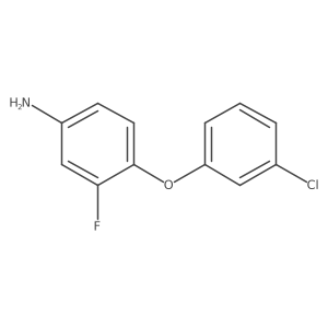 4-(3-Chlorophenoxy)-3-fluoroaniline结构式