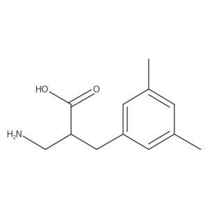2-Aminomethyl-3-(3,5-dimethylphenyl)propionic acid结构式