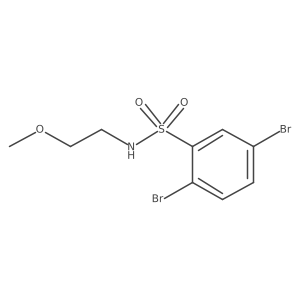 [(2,5-Dibromophenyl)sulfonyl](2-methoxyethyl)amine Structure