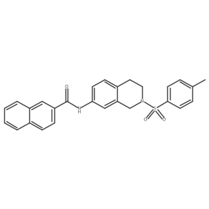 N-(2-tosyl-1,2,3,4-tetrahydroisoquinolin-7-yl)-2-naphthamide Structure