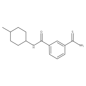3-(Aminothioxomethyl)-N-(4-methylcyclohexyl)benzamide结构式