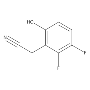 2,3-Difluoro-6-hydroxyphenylacetonitrile结构式