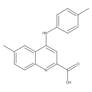 6-Methyl-4-(p-tolylamino)quinoline-2-carboxylic acid Structure