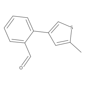 2-(5-Methylthiophen-3-yl)benzaldehyde Structure
