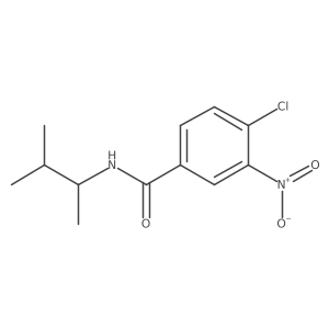 4-Chloro-N-(1,2-dimethylpropyl)-3-nitrobenzamide结构式