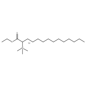 1-Ethoxy-N,N,N-trimethyl-1-oxo-2-tetradecanaminium bromide结构式