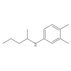 3,4-dimethyl-N-(pentan-2-yl)aniline Structure