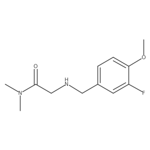 2-[[(3-Fluoro-4-methoxyphenyl)methyl]amino]-N,N-dimethylacetamide结构式