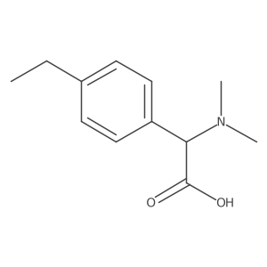 2-(Dimethylamino)-2-(4-ethylphenyl)acetic acid结构式
