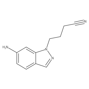4-(6-Amino-1h-indazol-1-yl)butanenitrile结构式