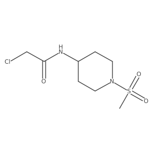 2-chloro-N-(1-methanesulfonylpiperidin-4-yl)acetamide Structure