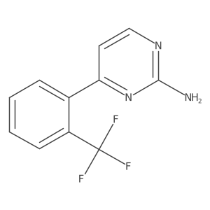 2-Amino-4-(2-trifluoromethylphenyl)pyrimidine Structure
