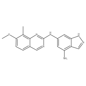 N6-(7-methoxy-8-methyl-2-quinazolinyl)-1H-indazole-4,6-diamine Structure