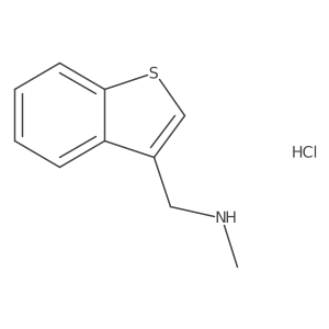 (1-Benzothiophen-3-ylmethyl)(methyl)amine hydrochloride Structure