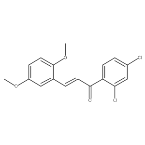 (2E)-1-(2,4-Dichlorophenyl)-3-(2,5-dimethoxyphenyl)prop-2-en-1-one结构式