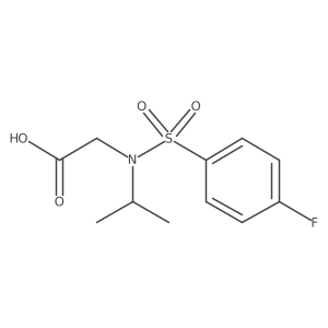 2-[N-(propan-2-yl)4-fluorobenzenesulfonamido]acetic acid Structure