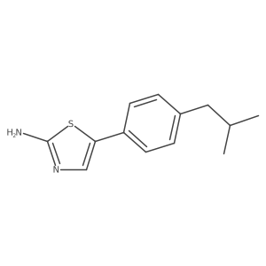 5-(4-Isobutylphenyl)thiazol-2-amine Structure