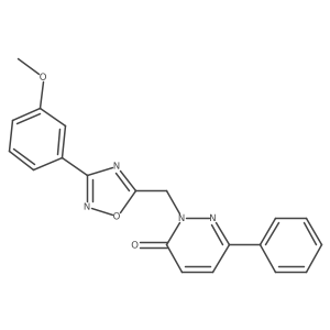 2-((3-(3-methoxyphenyl)-1,2,4-oxadiazol-5-yl)methyl)-6-phenylpyridazin-3(2H)-one Structure