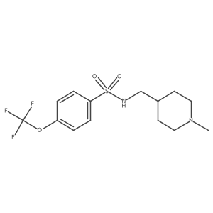 N-((1-methylpiperidin-4-yl)methyl)-4-(trifluoromethoxy)benzenesulfonamide Structure