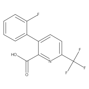 3-(2-Fluorophenyl)-6-(trifluoromethyl)picolinic acid Structure