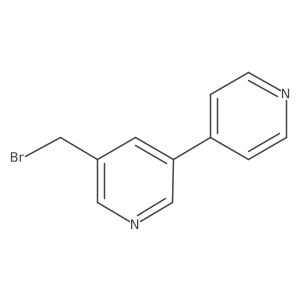 5-(Bromomethyl)-3,4'-bipyridine Structure