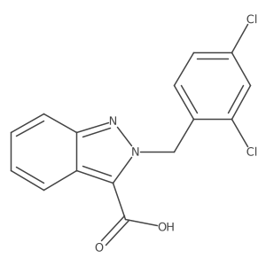 2-(2,4-Dichlorobenzyl)-2H-indazole-3-carboxylic acid结构式