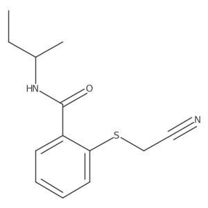 N-(butan-2-yl)-2-[(cyanomethyl)sulfanyl]benzamide结构式