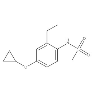 N-(4-Cyclopropoxy-2-ethylphenyl)methanesulfonamide结构式