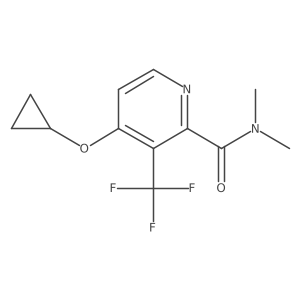 4-Cyclopropoxy-N,N-dimethyl-3-(trifluoromethyl)picolinamide结构式