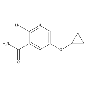 2-Amino-5-cyclopropoxynicotinamide Structure