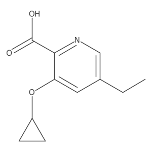 3-Cyclopropoxy-5-ethylpicolinic acid结构式