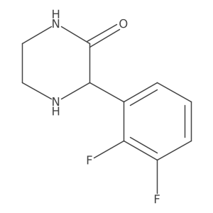 3-(2,3-Difluoro-phenyl)-piperazin-2-one Structure