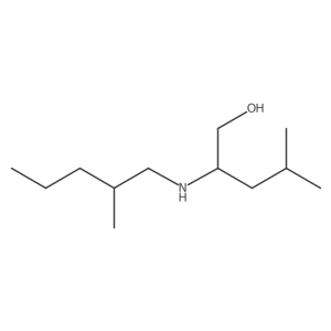 4-Methyl-2-[(2-methylpentyl)amino]pentan-1-ol结构式