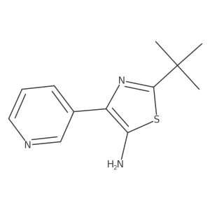 2-(1,1-Dimethylethyl)-4-(3-pyridinyl)-5-thiazolamine结构式