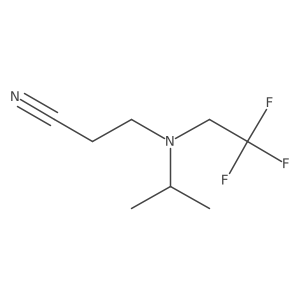 3-[(1-Methylethyl)(2,2,2-trifluoroethyl)amino]propanenitrile结构式