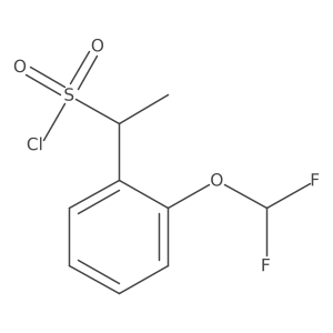 1-[2-(Difluoromethoxy)phenyl]ethane-1-sulfonyl chloride结构式