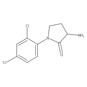 3-Amino-1-(2,4-dichlorophenyl)pyrrolidin-2-one Structure