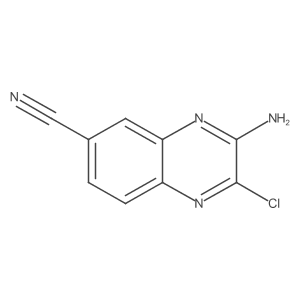 3-Amino-2-chloro-6-quinoxalinecarbonitrile Structure