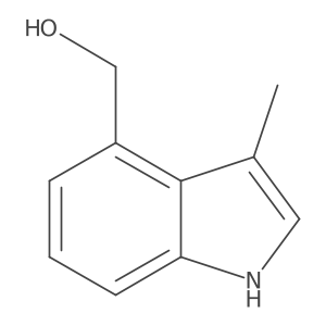 3-Methyl-1H-indole-4-methanol结构式