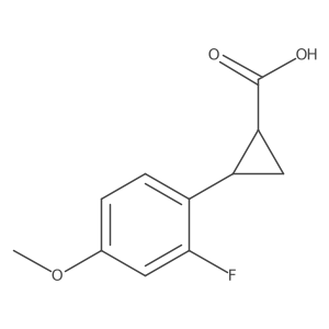 2-(2-Fluoro-4-methoxyphenyl)-trans-cyclopropanecarboxylic acid Structure