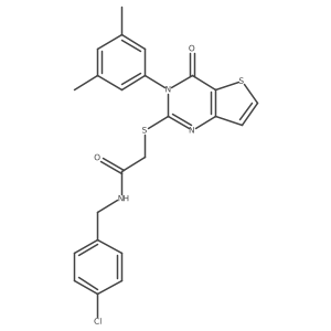 N-(4-chlorobenzyl)-2-{[3-(3,5-dimethylphenyl)-4-oxo-3,4-dihydrothieno[3,2-d]pyrimidin-2-yl]sulfanyl}acetamide Structure