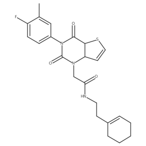 N-[2-(cyclohex-1-en-1-yl)ethyl]-2-[3-(4-fluoro-3-methylphenyl)-2,4-dioxo-1H,2H,3H,4H-thieno[3,2-d]pyrimidin-1-yl]acetamide Structure