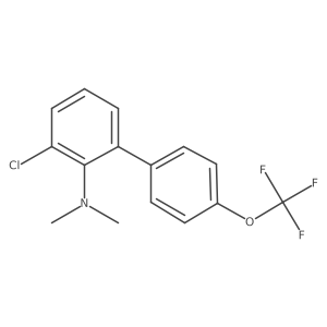 (3-Chloro-4'-(trifluoromethoxy)biphenyl-2-yl)-dimethylamine结构式