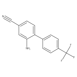 [1,1a(2)-Biphenyl]-4-carbonitrile, 2-amino-4a(2)-(trifluoromethyl)-结构式