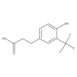 3-(4-Hydroxy-3-(trifluoromethyl)phenyl)propanoic acid Structure