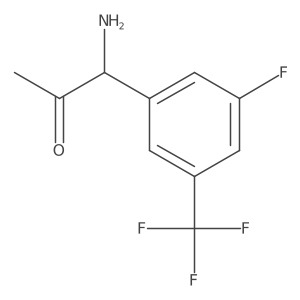 1-Amino-1-[3-fluoro-5-(trifluoromethyl)phenyl]acetone Structure