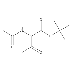 Tert-butyl 2-acetamido-3-oxobutanoate结构式