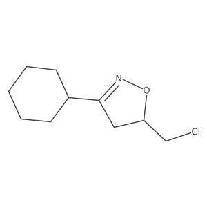5-(Chloromethyl)-3-cyclohexyl-4,5-dihydro-1,2-oxazole Structure