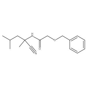 2-(benzyloxy)-N-(1-cyano-1,3-dimethylbutyl)acetamide结构式